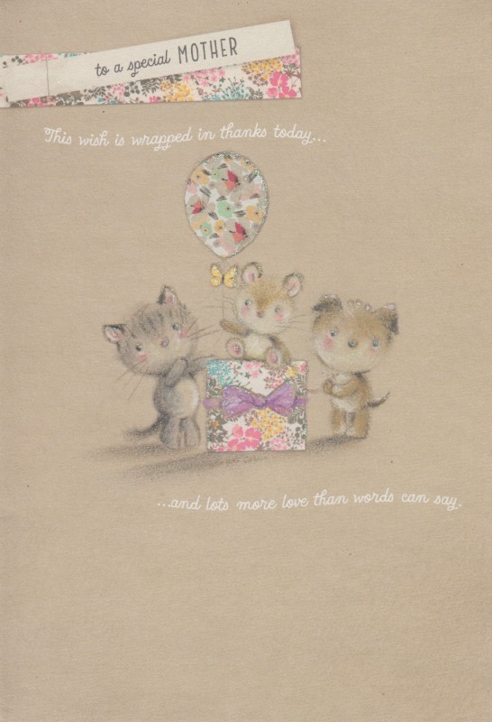 Mothers Day Card: Cute Mother Animals