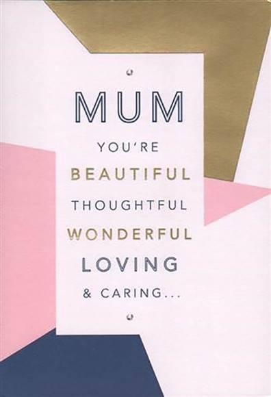 Mothers Day Card: Mod Geometic