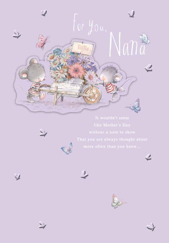 Mothers Day Card: Lge Nanna Country Mice