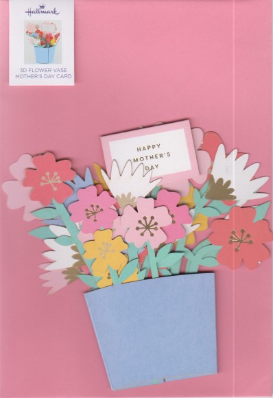 Mothers Day Card: Lge Flower Bucket