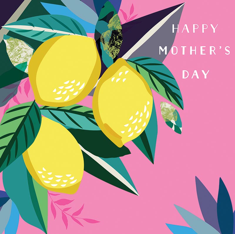 Mothers Day Card: Glow Lemons