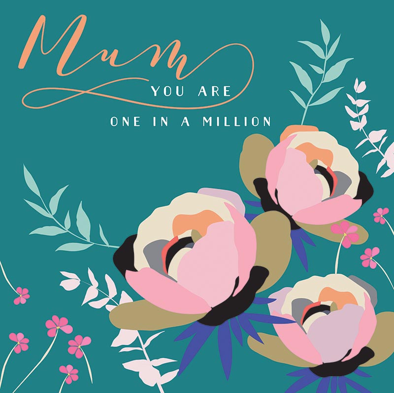 Mothers Day Card: Glow Mum One In A Million