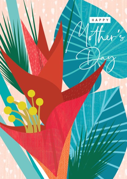 Mothers Day Card: Rio Brights Hibiscus