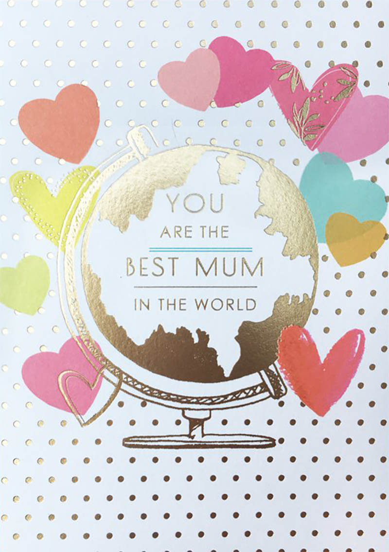 Mothers Day Card: Celebration Best Mum World