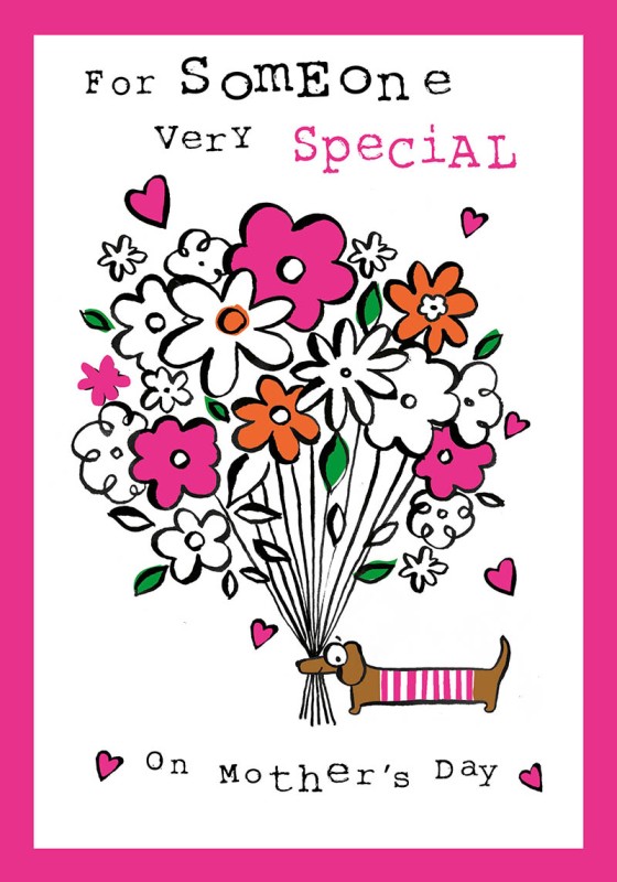 Mothers Day Card: Bees And Flowers