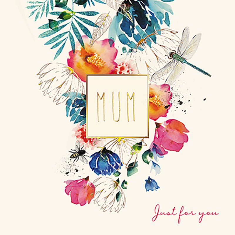 Mothers Day Card: Mum Dragonfly Just For You