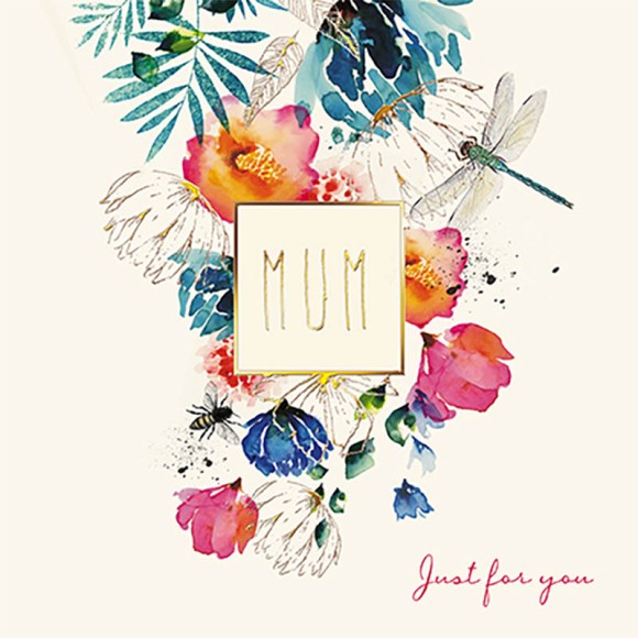 Mothers Day Card: Mum Dragonfly Just For You