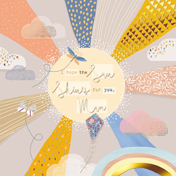 Mothers Day Card: Zinnia Sun Shine