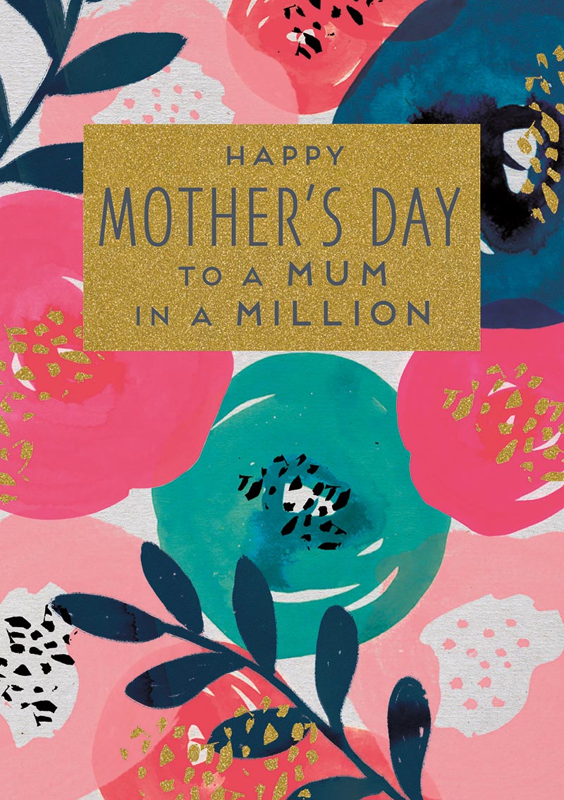 Mothers Day Card: Aura Mum In A Million