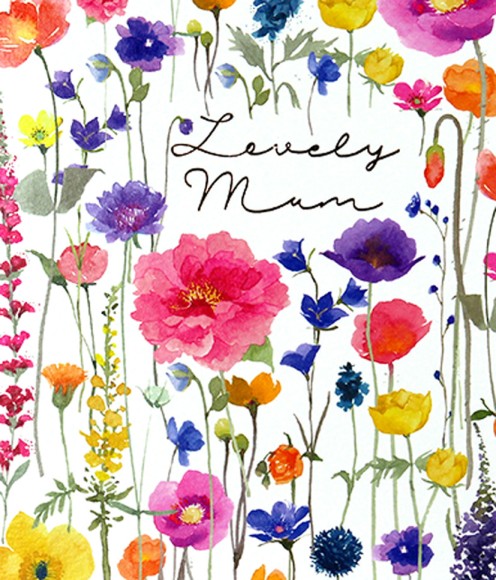 Mothers Day Card: Delphine Lovely Mum