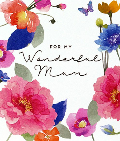 Mothers Day Card: Delphine Wonderful Mum
