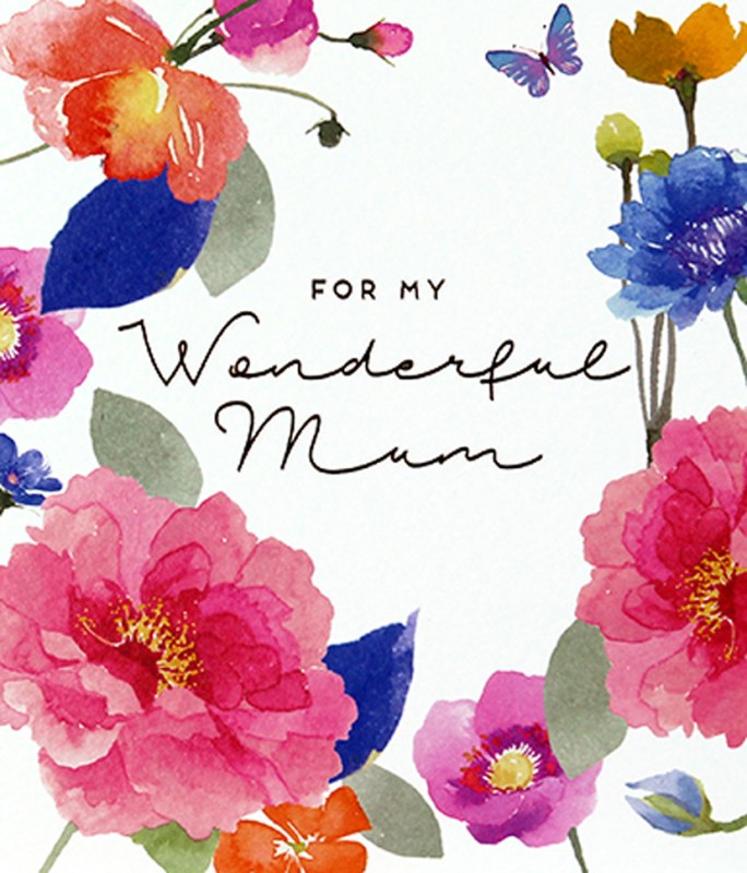 Mothers Day Card: Delphine Wonderful Mum