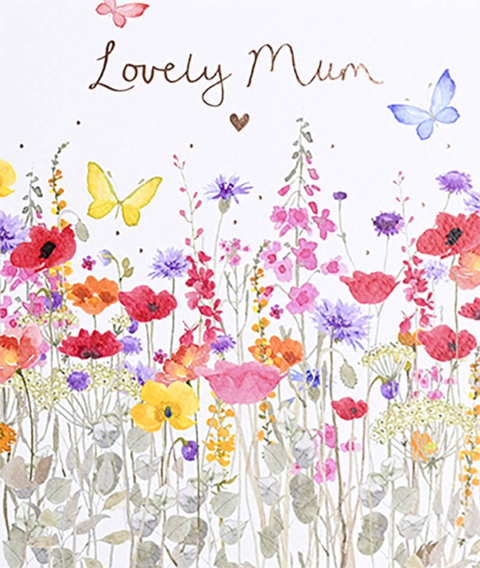 Mothers Day Card: Delphine Lovely Mum Meadow