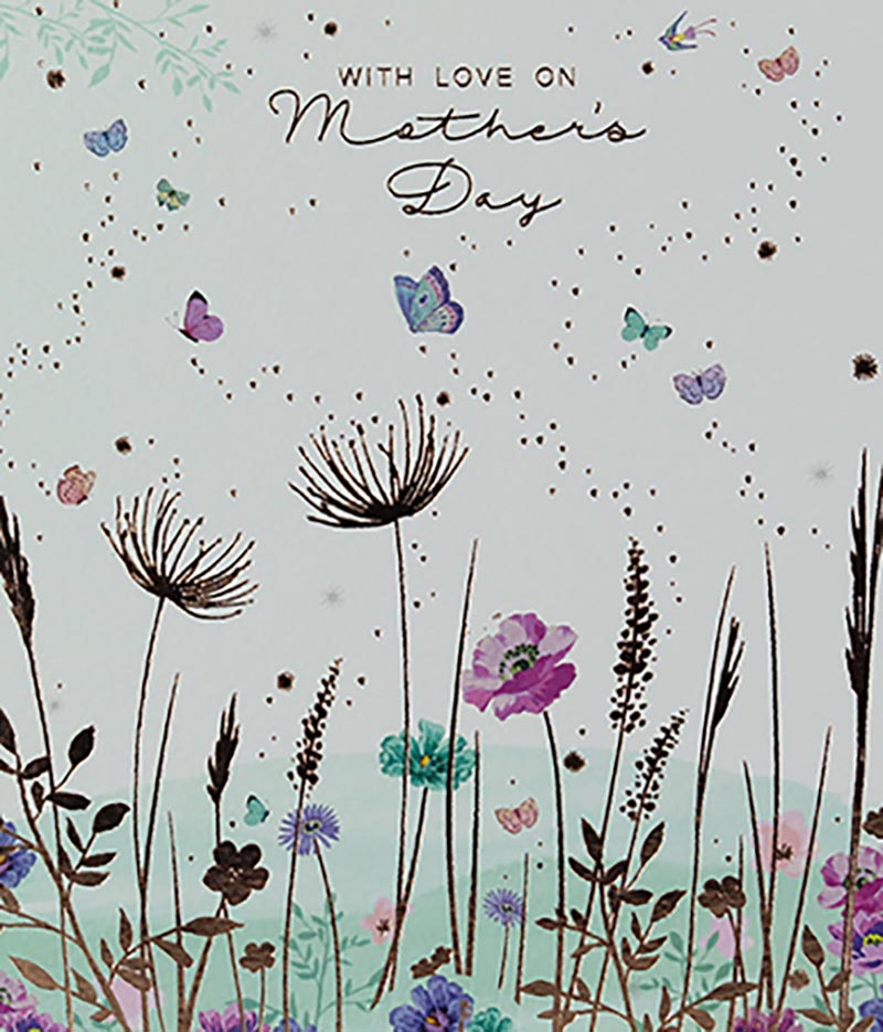 Mothers Day Card: Butterfly Meadow