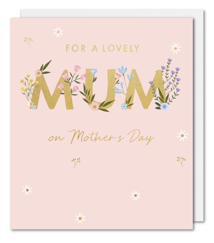 Mothers Day Card: Reflections Floral Type