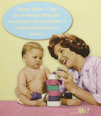 Mothers Day Card: Mums The Word Truly Imprt