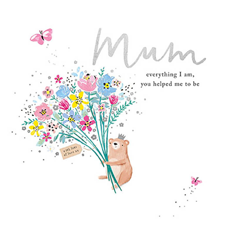 Mothers Day Card: Reflections Mum Bear