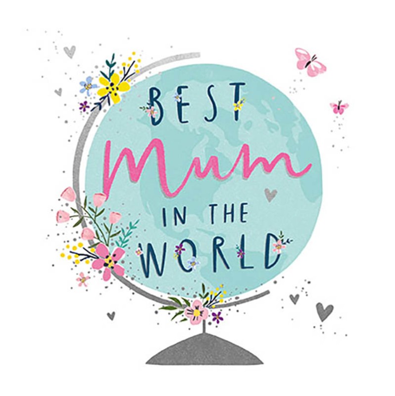 Mothers Day Card: Reflections Best Mum World