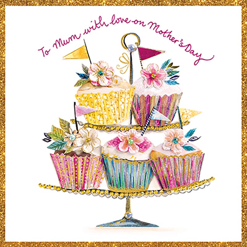 Mothers Day Card: Artisan Cake Stand