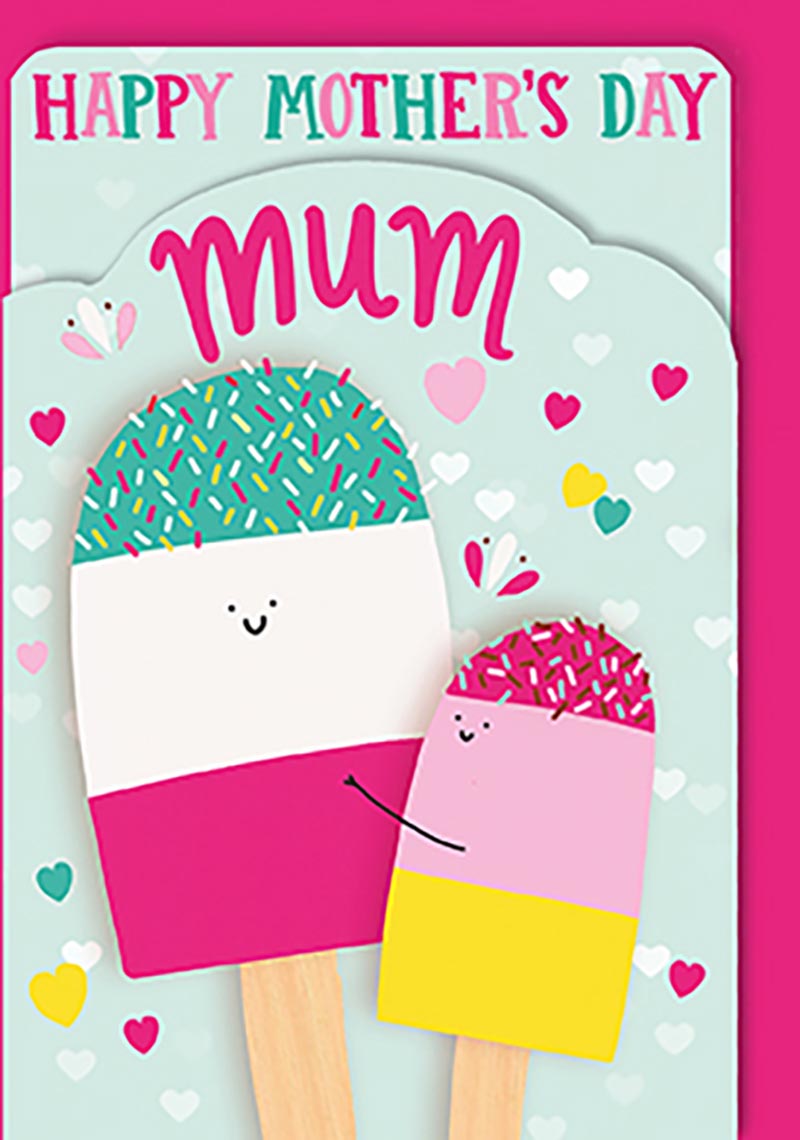 Mothers Day Card: Capisco Zigzag Iceblock Mum