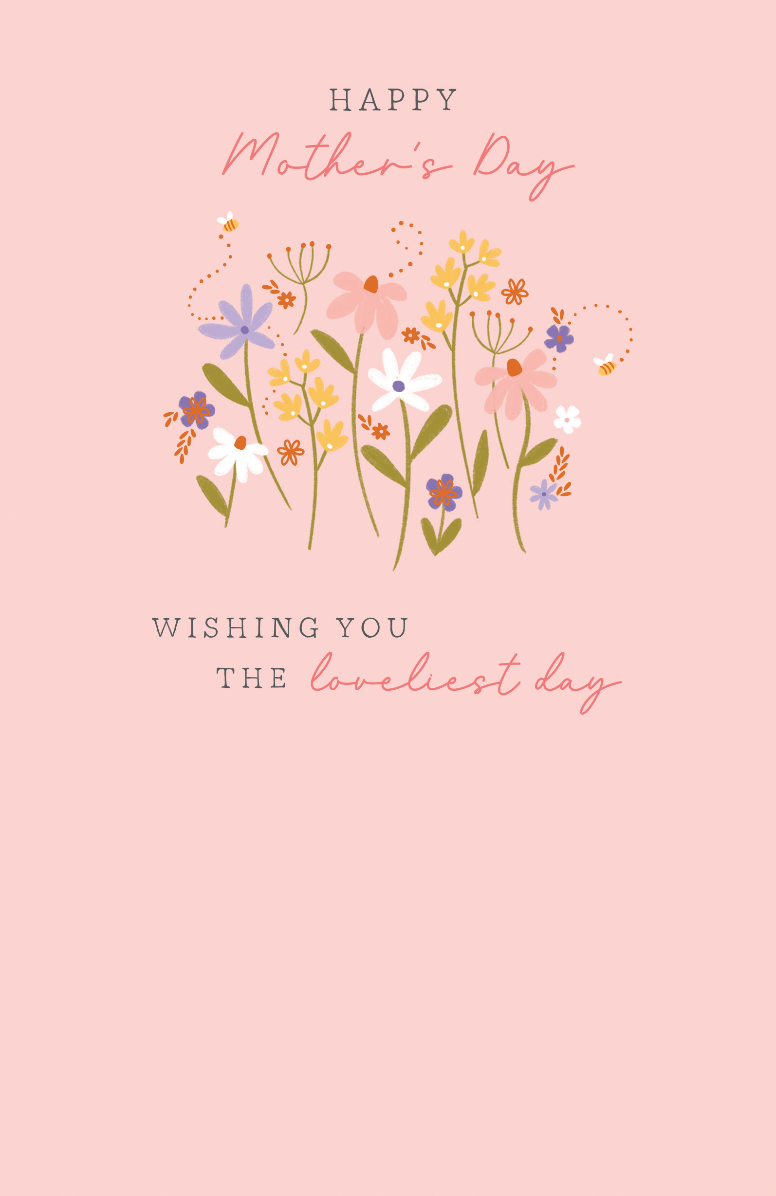 Mothers Day Card: Pansy Flowers