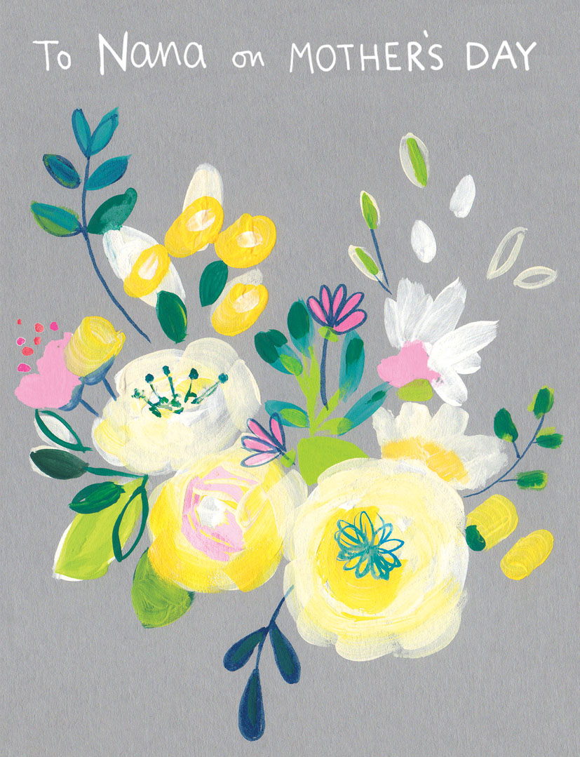 Mothers Day Card: Blush Nana