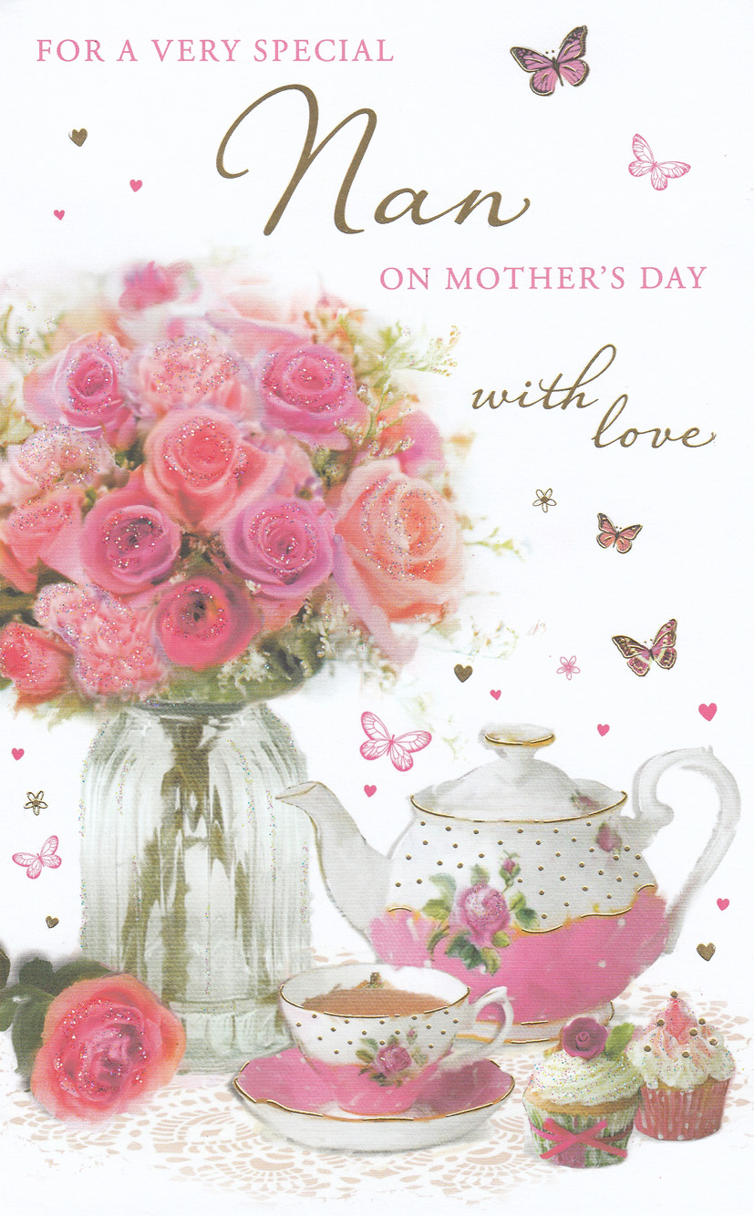Mothers Day Card: Tall Nan Teapot Vase