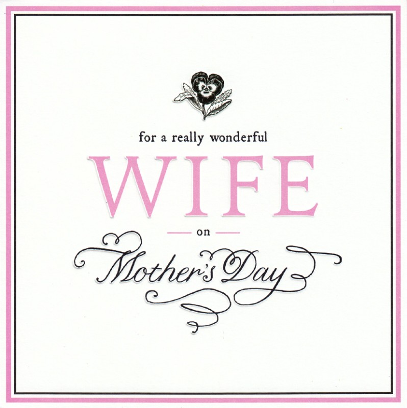 Mothers Day Card: Alice Scott Wife