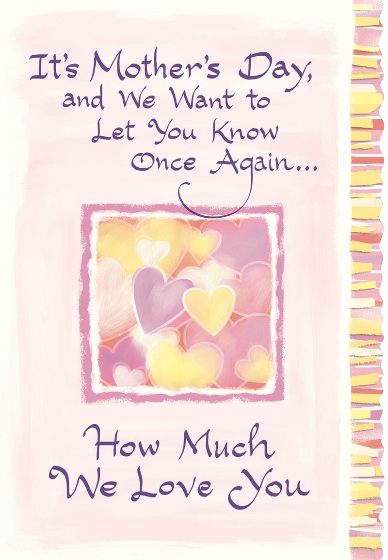 Mothers Day Card: Bma We Love You Hearts