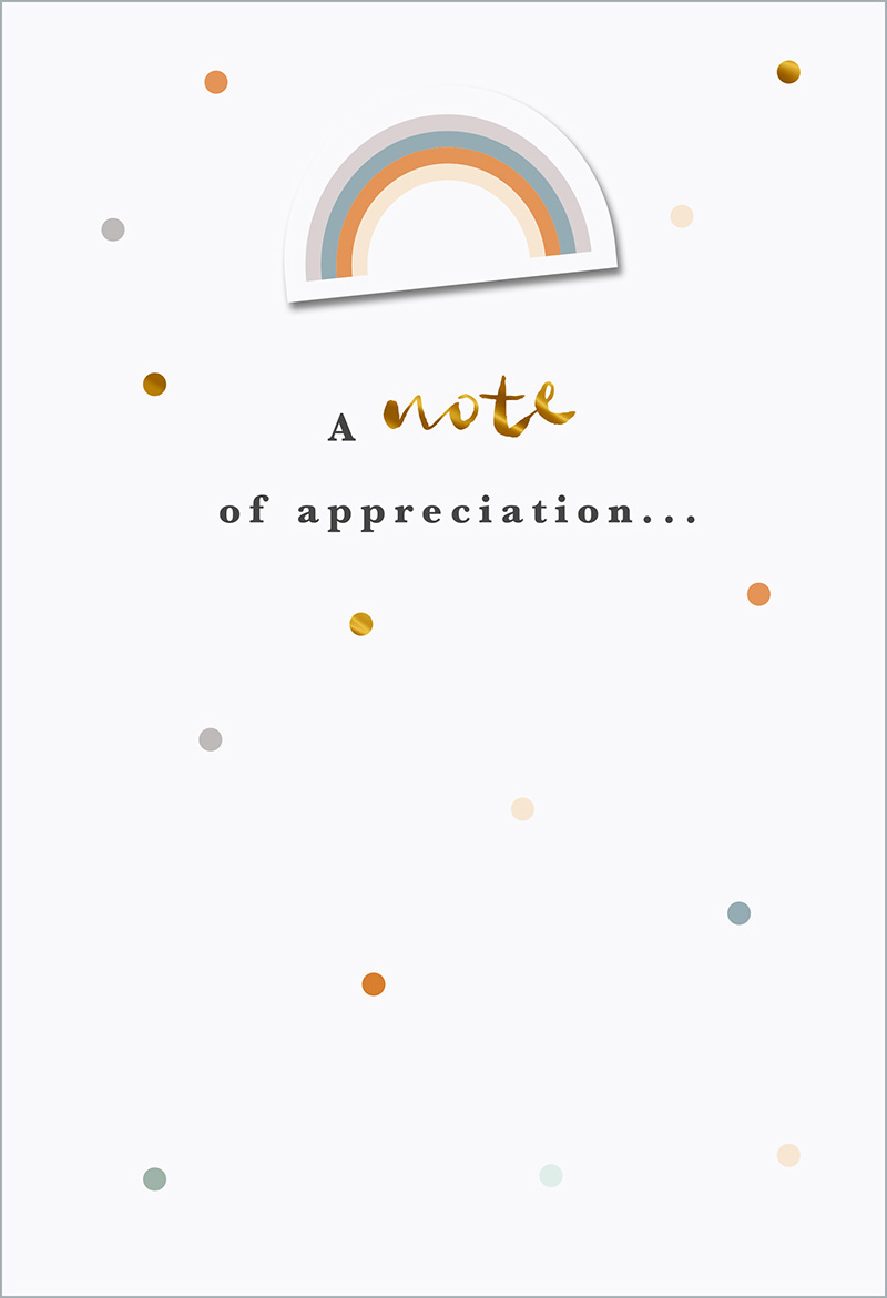 Hallmark: A Note Of Appreciation