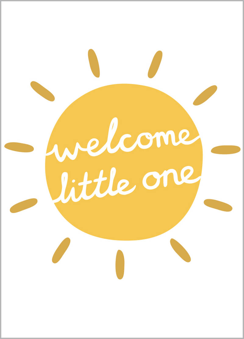 Mini: Welcome Little One Sun