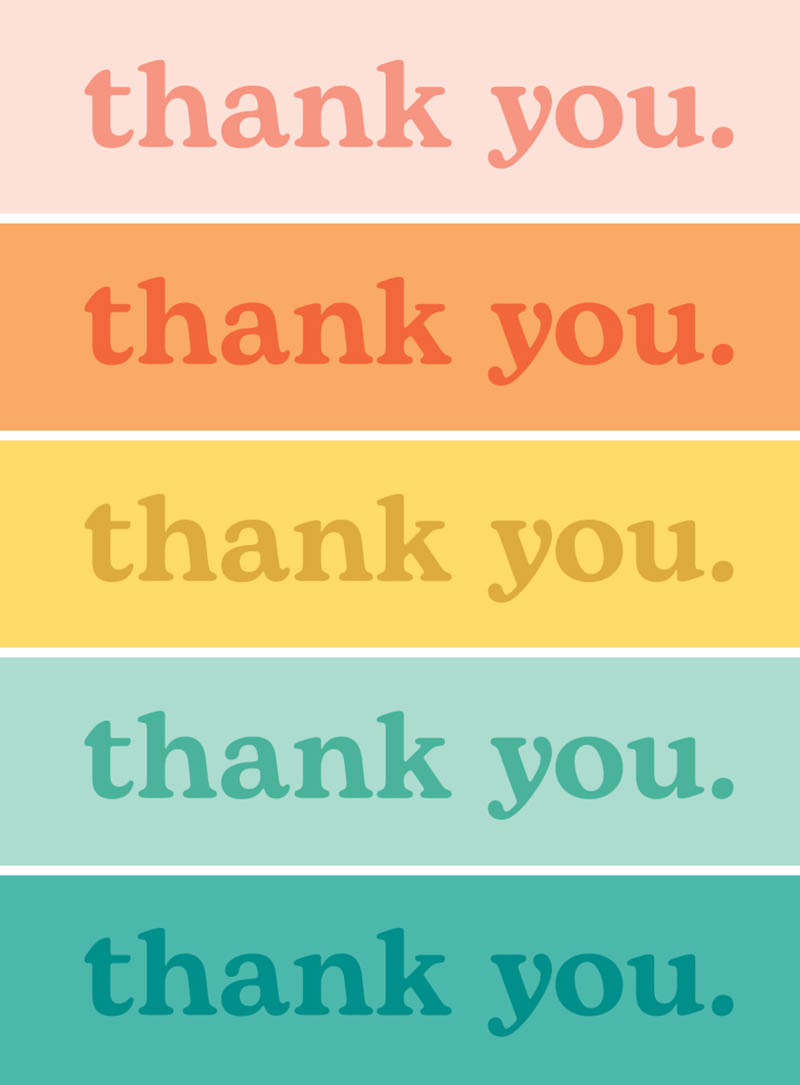 Mini: Thank You Stripes