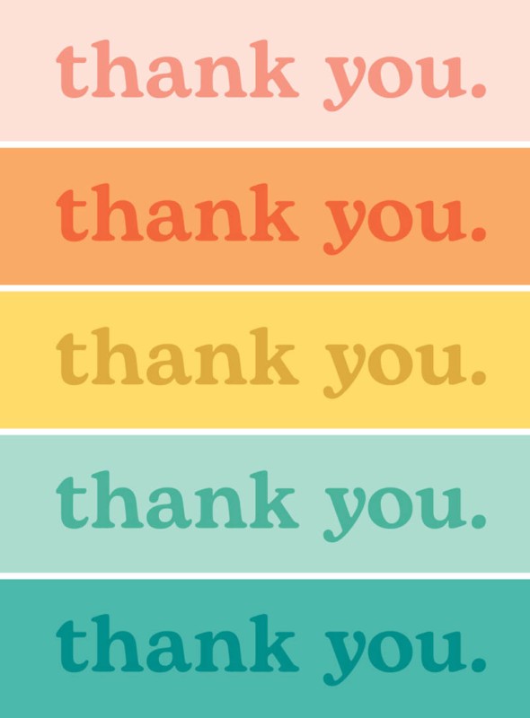 Mini: Thank You Stripes