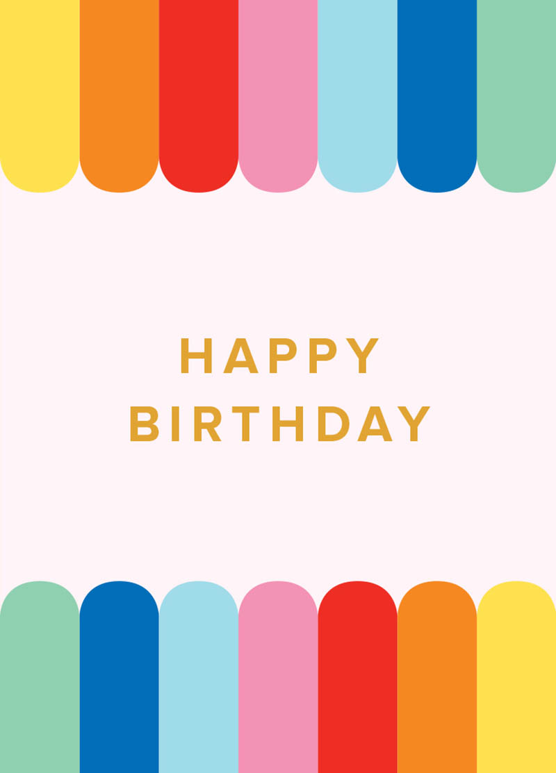 Mini: Happy Birthday Rainbow