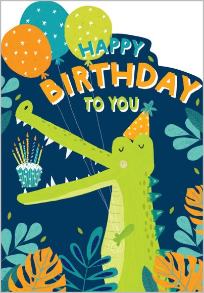 Hooray Diecut: Croc