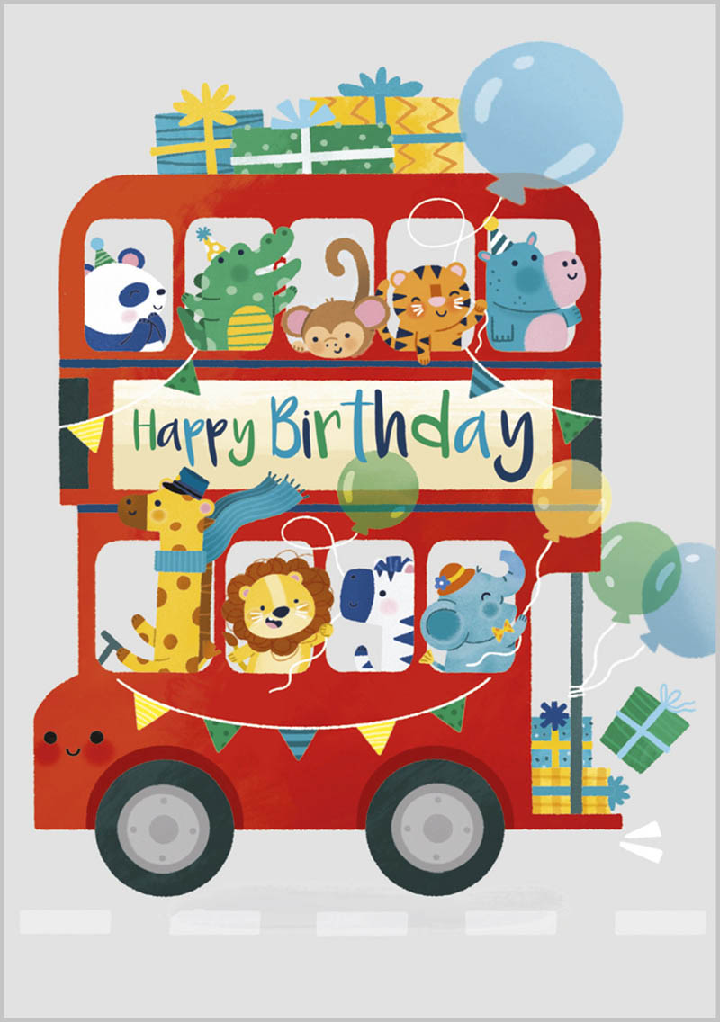 Mini Milk: Boy Birthday Bus