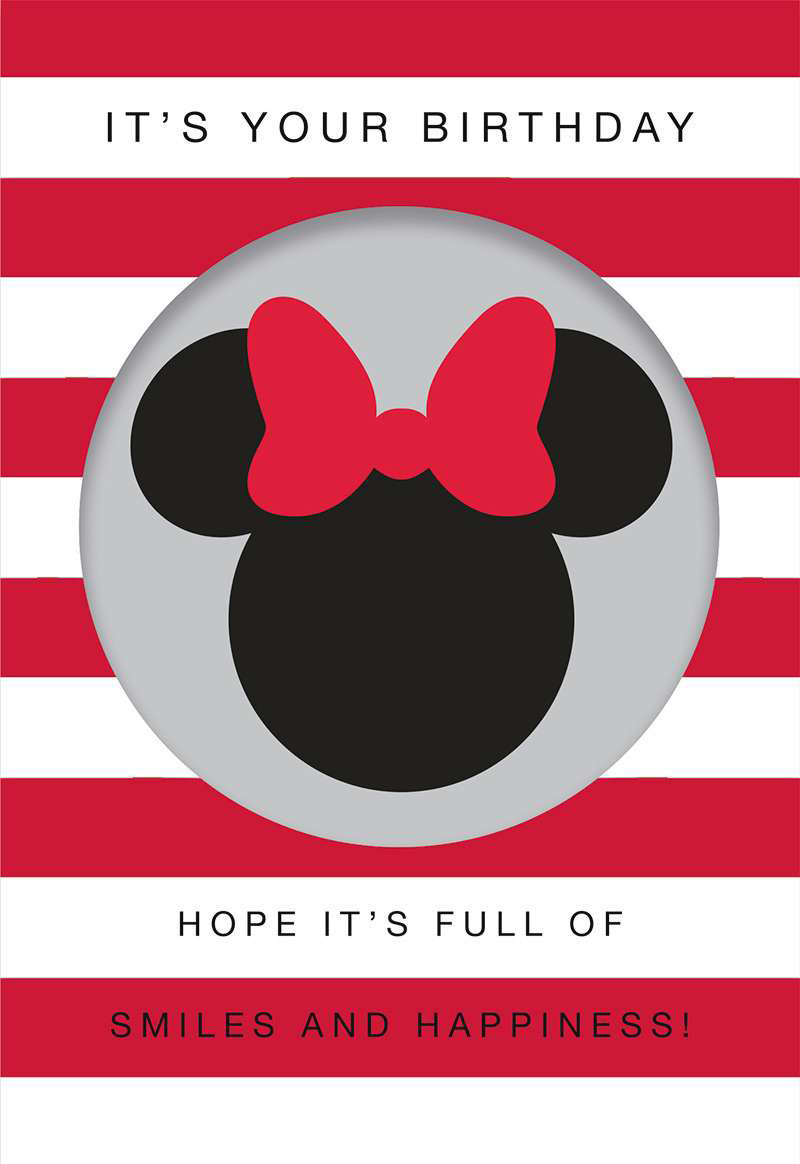 Birthday Minnie Smiles Hapiness