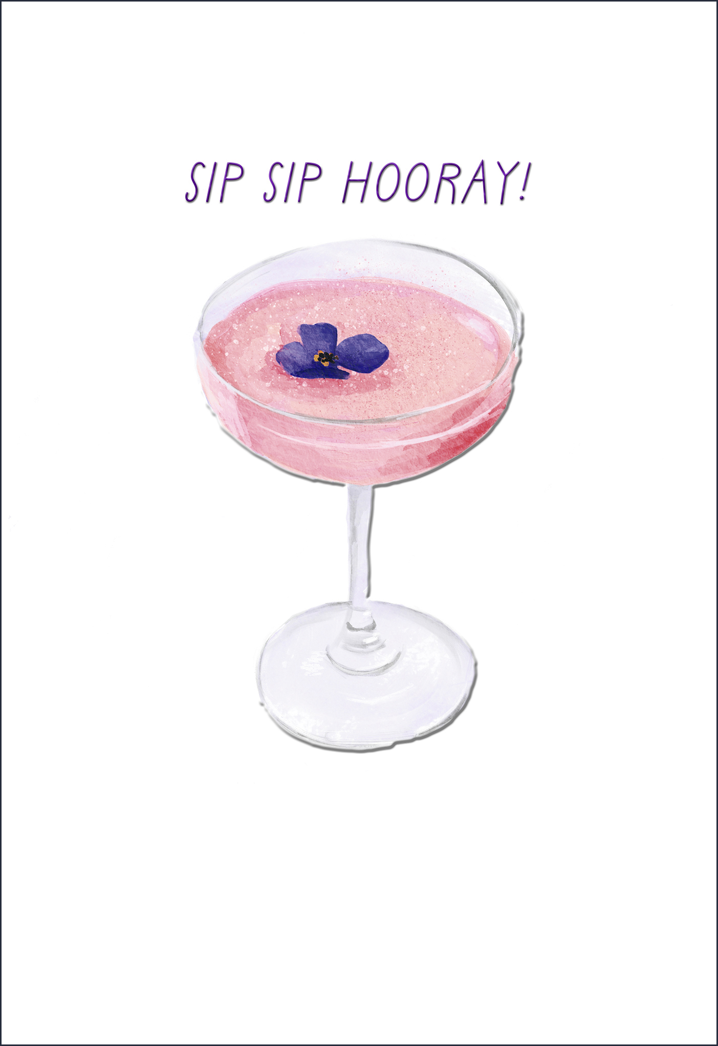 Female Birthday Sip Sip Hooray