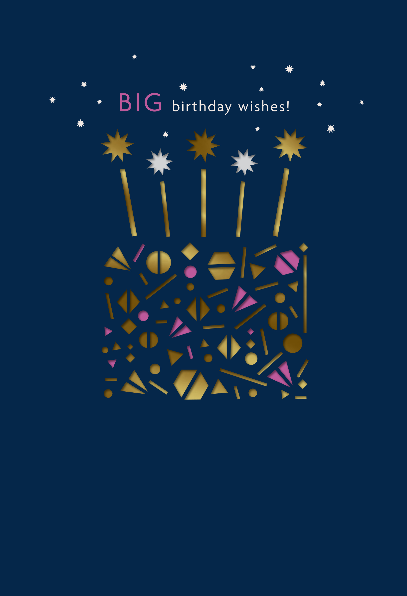 Female Birthday Cutout Cake