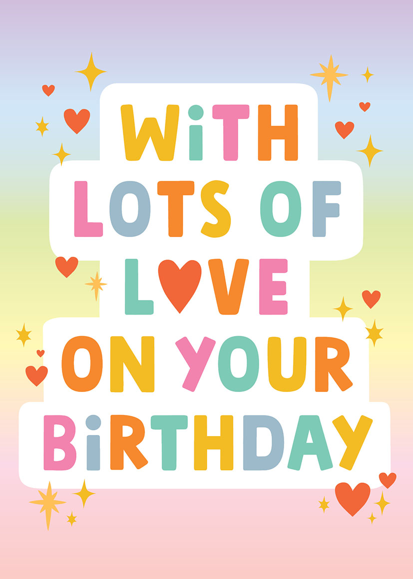 Female Birthday With Love Pastel