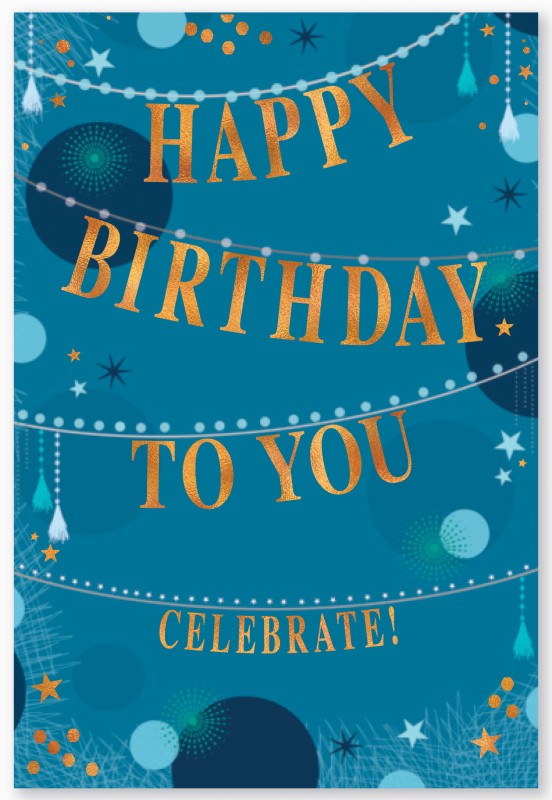 Se Birthday Bronze Bunting