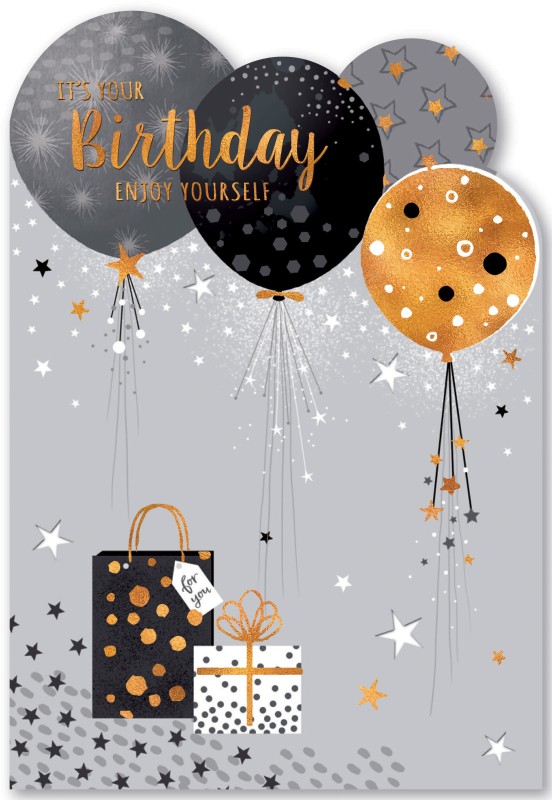 Se Birthday Copper Balloons