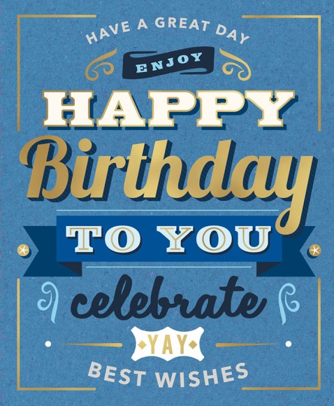 Birthday Male Typo