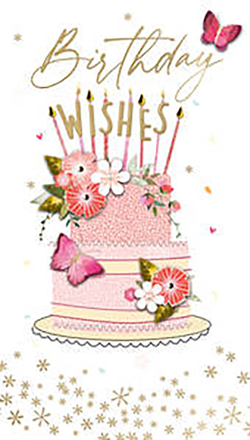 Champange: Birthday Wishes Cake