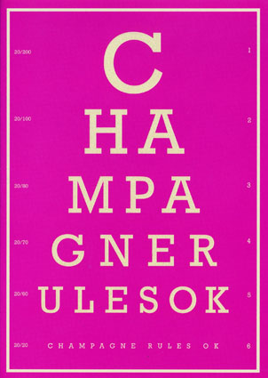 Eye Chart: Champagne