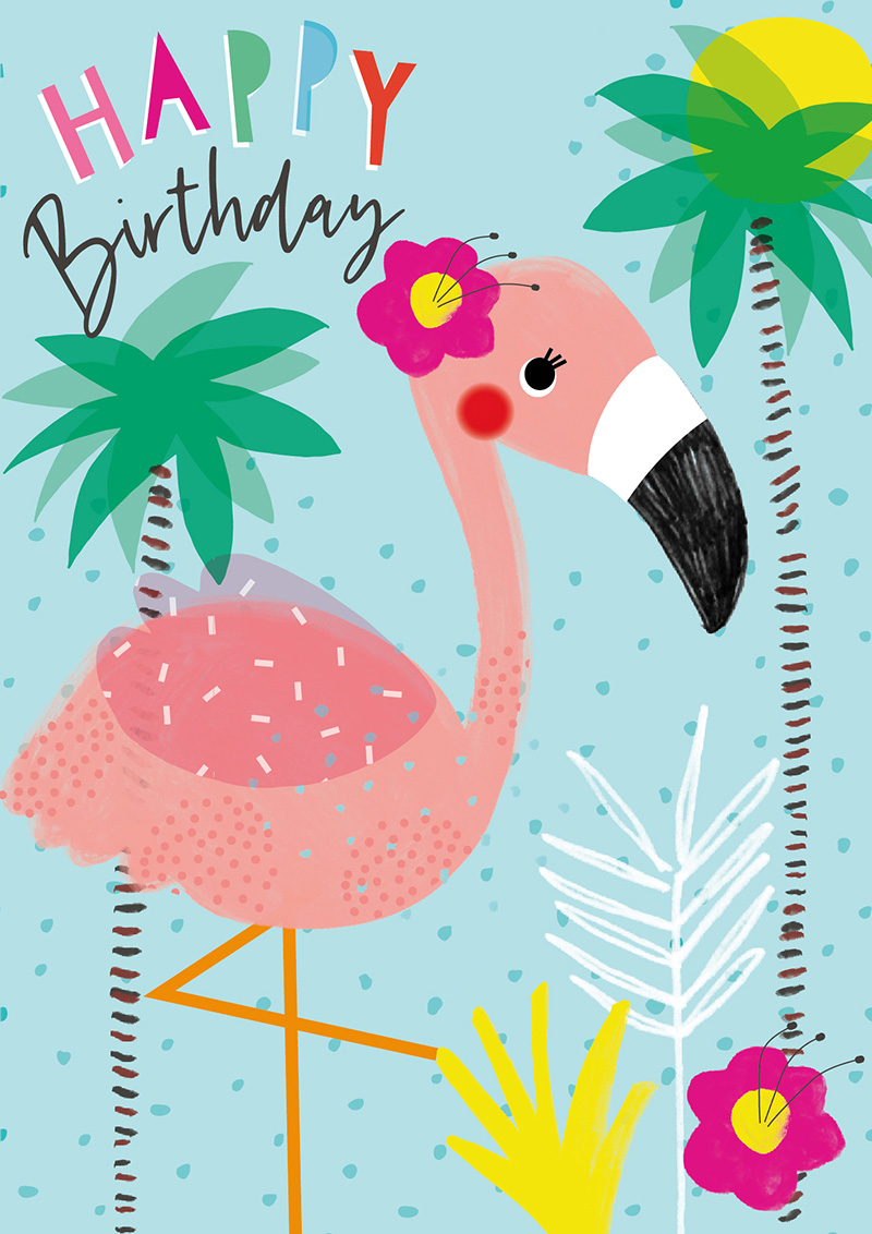 Artbox: Birthday Flamingo