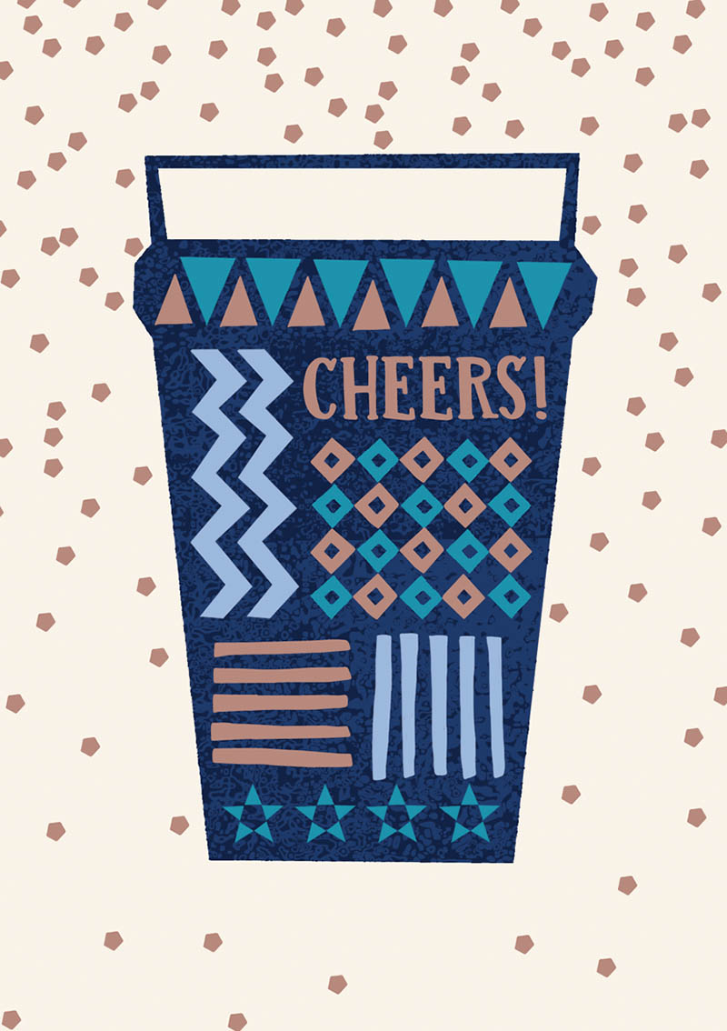 Capisco Blue: Cheers Glass