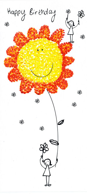 Sugar Pips: Happy Bd- Sunflwr