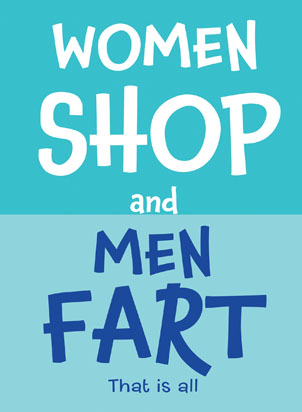 Wordup: Women Shop Men Fart
