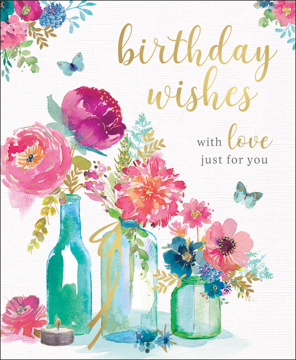 Fem Birthday Floral Vase